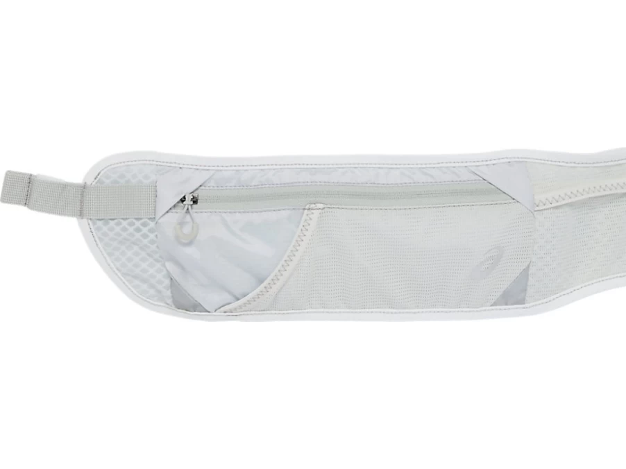 ASICS Men's Glacier Grey Large Waist Pouch - Sporty & Spacious Belt Bag