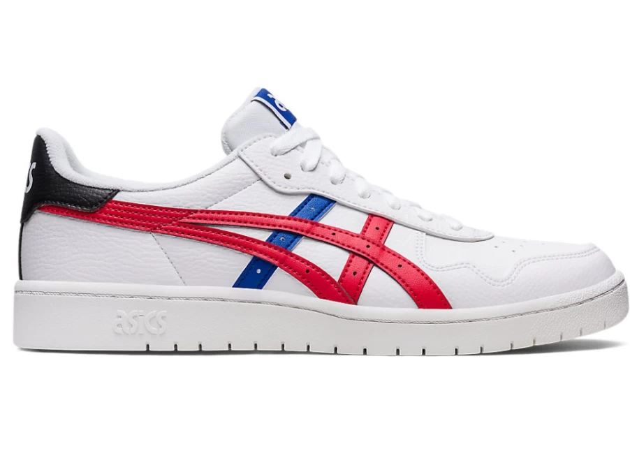 ASICS Men's Japan S Sneakers in White/Classic Red - Running Shoes