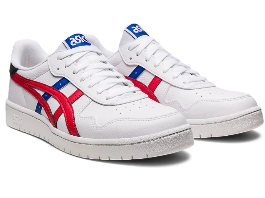 ASICS Men's Japan S Sneakers in White/Classic Red - Running Shoes