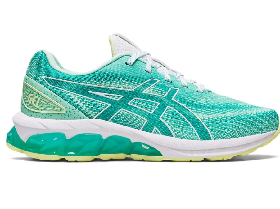 ASICS Kids Gel-Quantum 180 VII GS Running Shoes in Waterfall/Ice Green