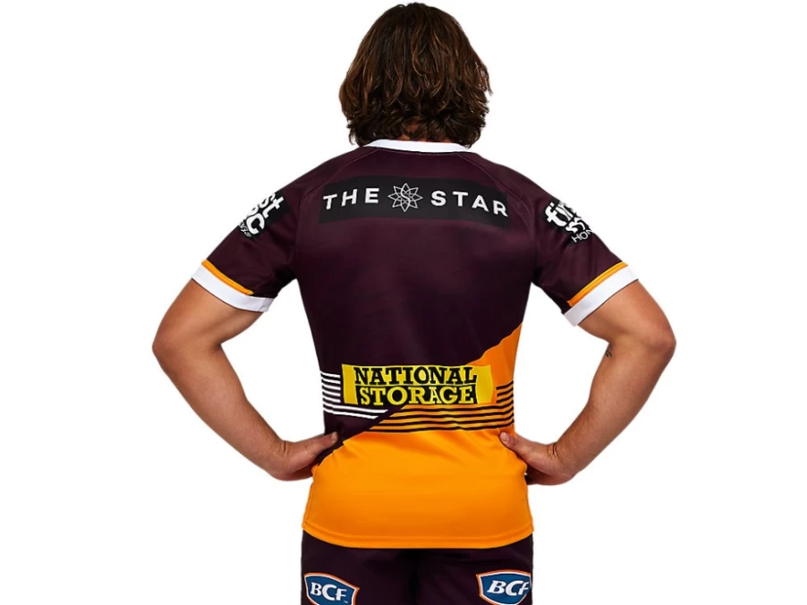 ASICS Men's Brisbane Broncos Replica Home Jersey - Deep Mars