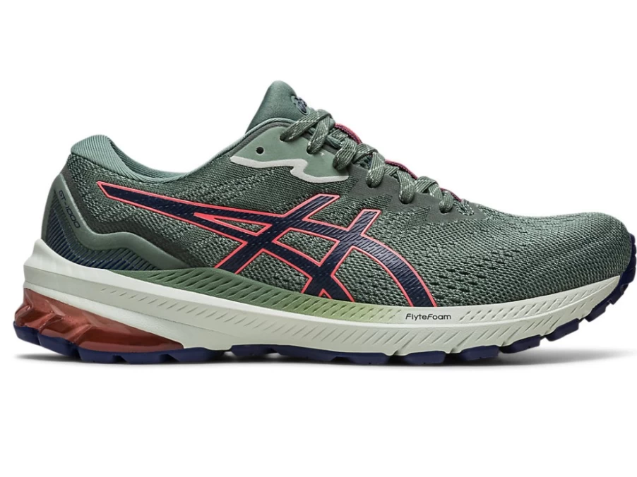 ASICS GT-1000 11 Trail Running Shoes for Women - Nature Bathing/Papaya