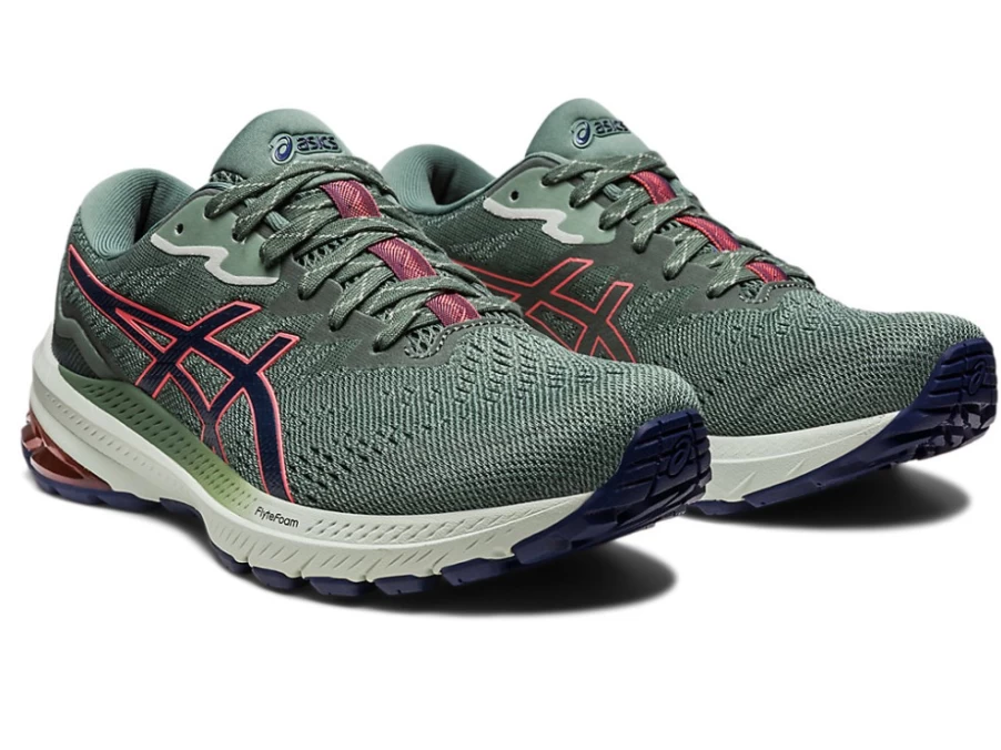 ASICS GT-1000 11 Trail Running Shoes for Women - Nature Bathing/Papaya