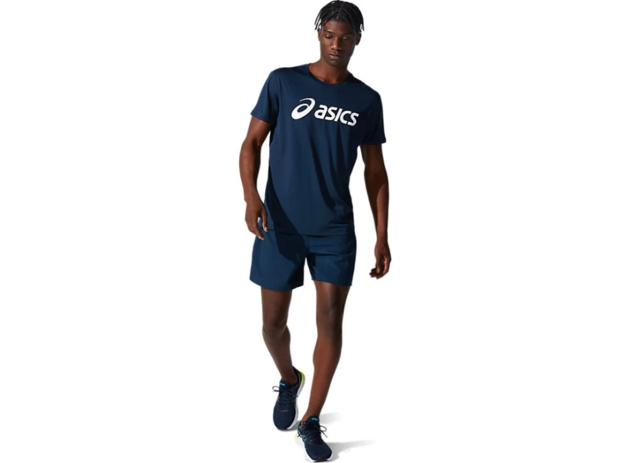 ASICS Men's French Blue & Brilliant White Silver Top Running Shoe