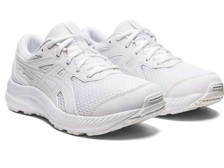 ASICS Kids Contend 8 GS Running Shoes - White/White
