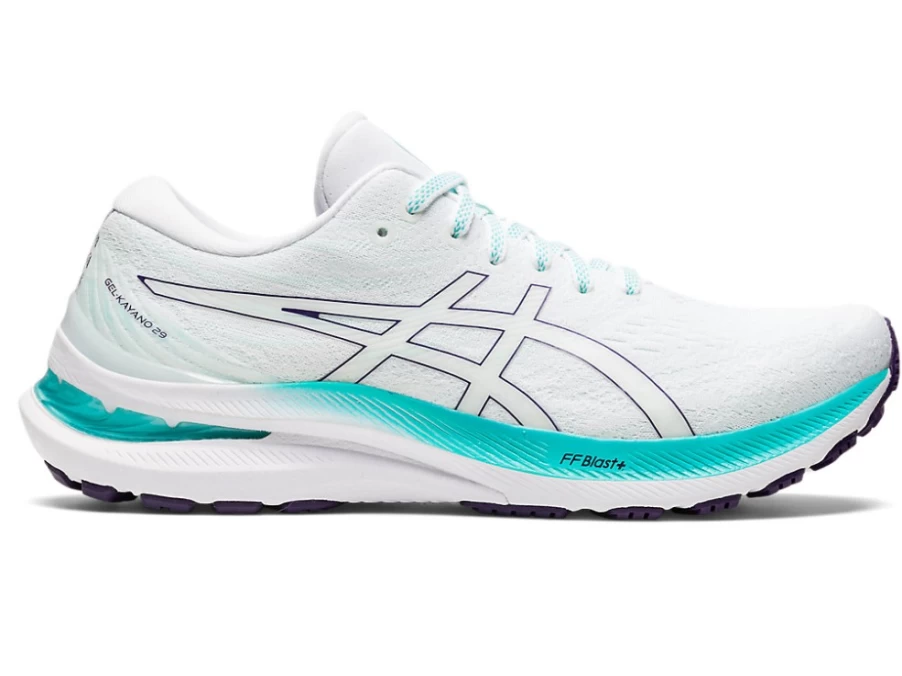 ASICS Women's Gel-Kayano 29 Running Shoes - White/Sea Glass