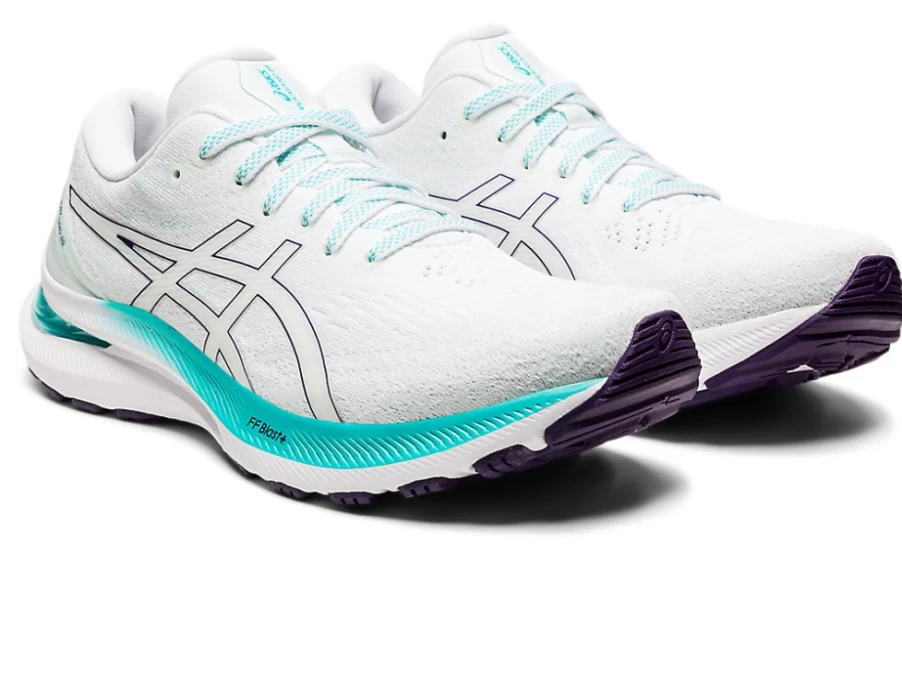 ASICS Women's Gel-Kayano 29 Running Shoes - White/Sea Glass