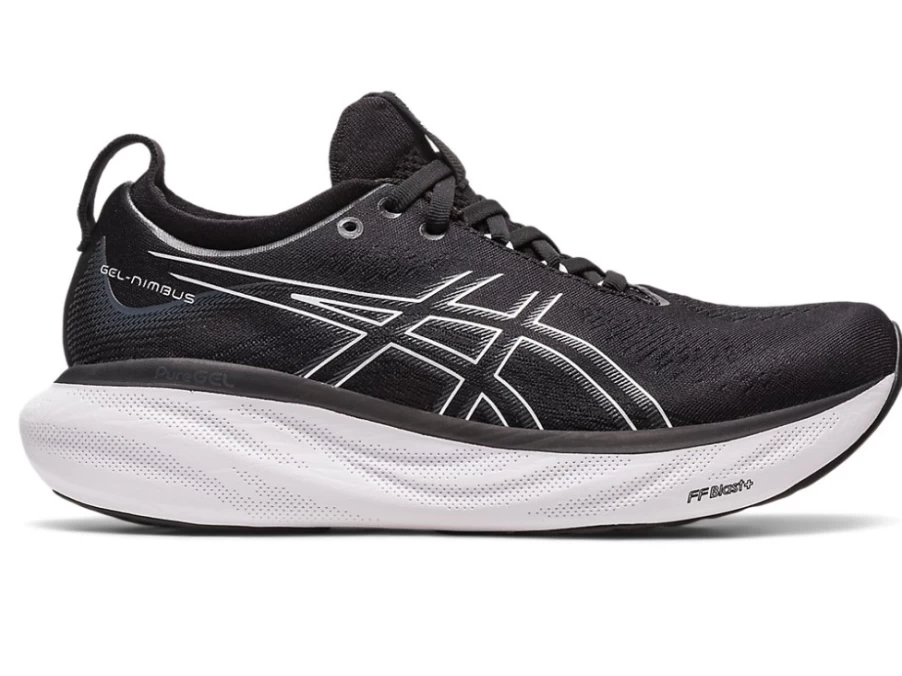 ASICS Women's Gel-Nimbus 25 Running Shoes (D Wide) - Black/Pure Silver