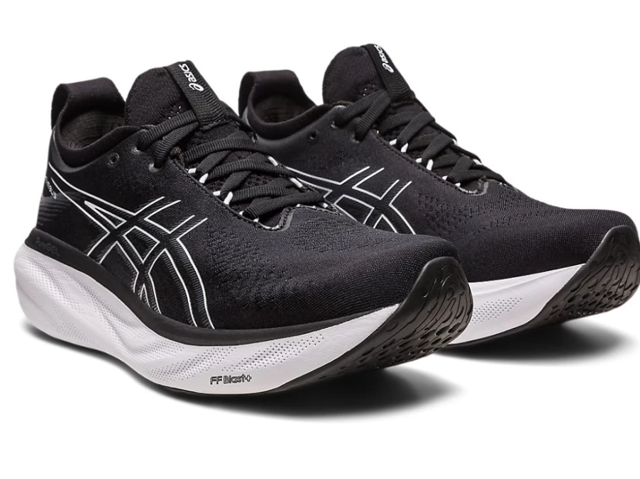 ASICS Women's Gel-Nimbus 25 Running Shoes (D Wide) - Black/Pure Silver