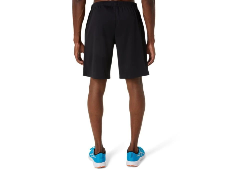 ASICS Men's Hex Graphic Dry Shorts in Performance Black/Island Blue - Quick-Dry Athletic Shorts