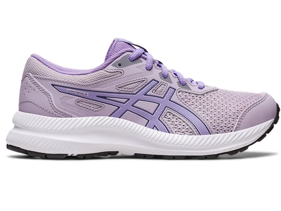 ASICS Kids Contend 8 GS Running Shoes in Dusk Violet/Digital Violet