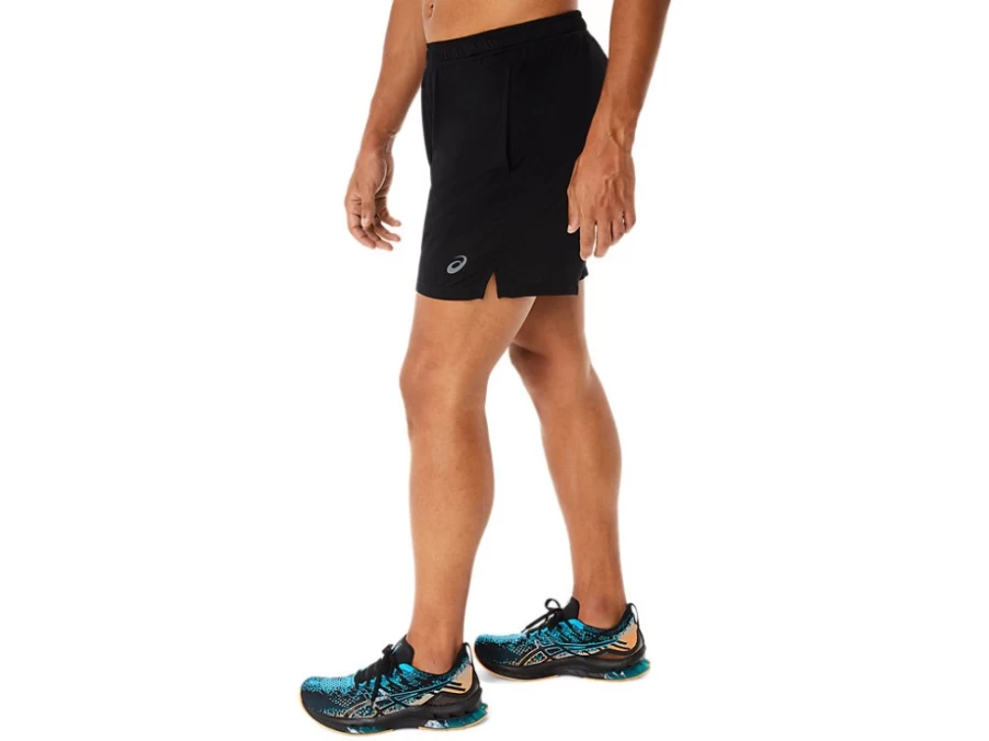 ASICS Men's Performance Black 7 Inch Knit Shorts