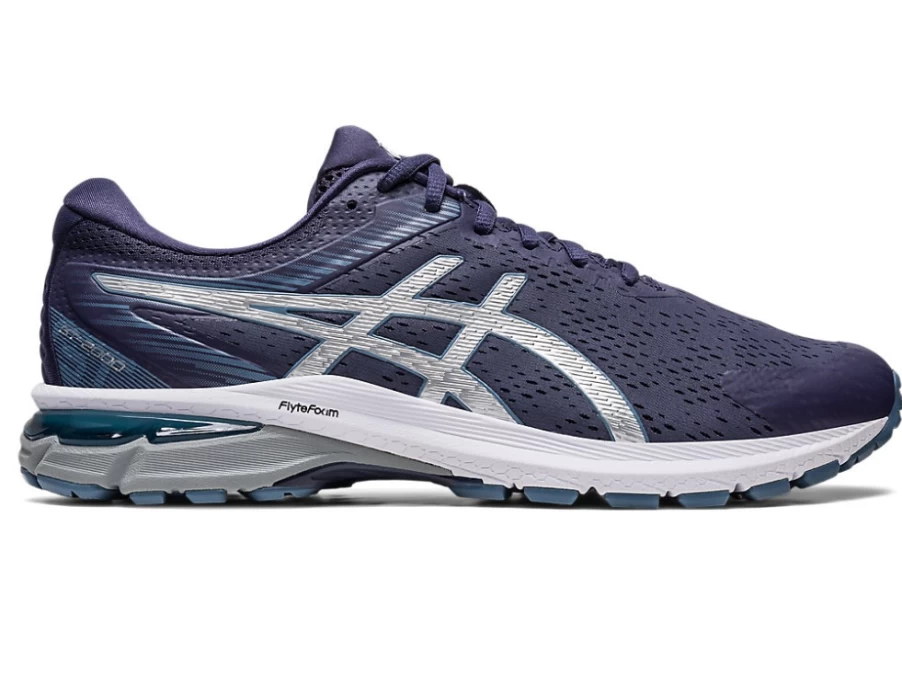 ASICS GT-2000 SX (2E Wide) Running Shoes for Men - Indigo Fog/Pure Silver
