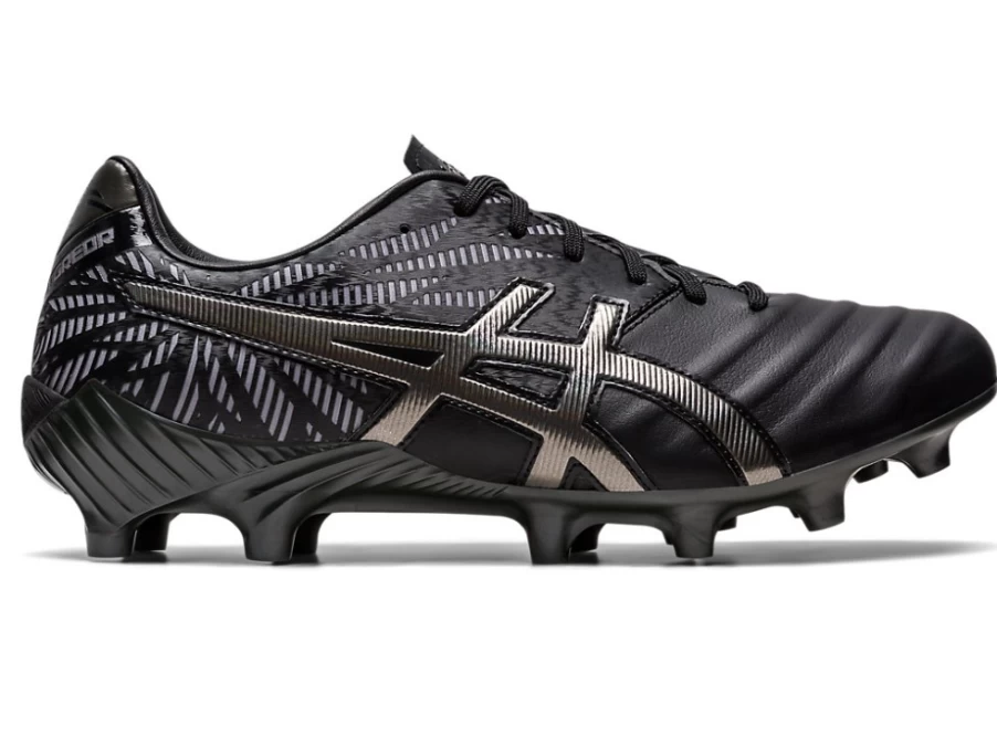 ASICS Men's Lethal Tigreor FF 2 (2E Wide) Football Cleats in Black/Gunmetal