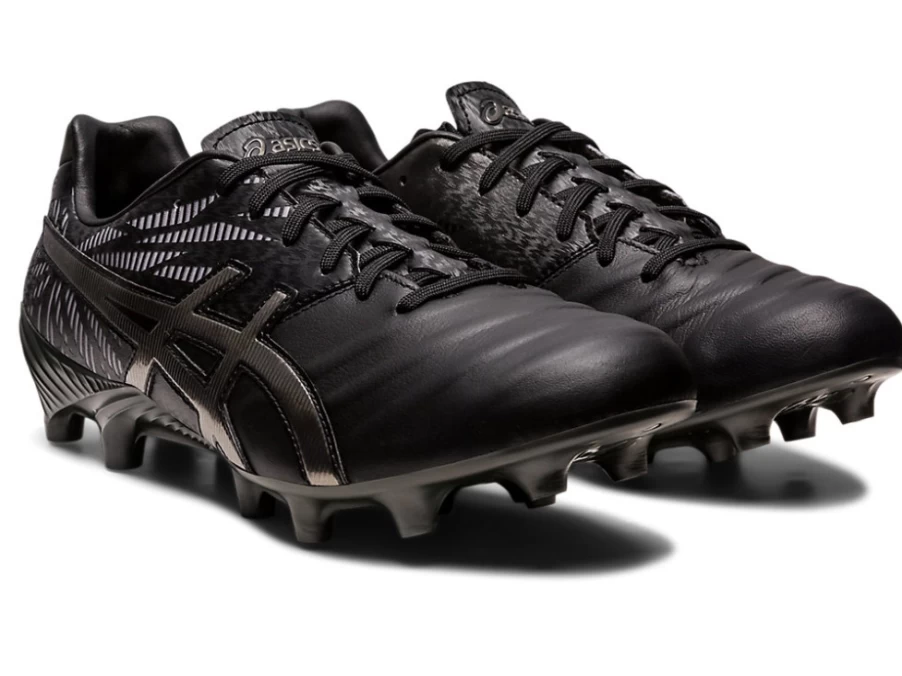 ASICS Men's Lethal Tigreor FF 2 (2E Wide) Football Cleats in Black/Gunmetal