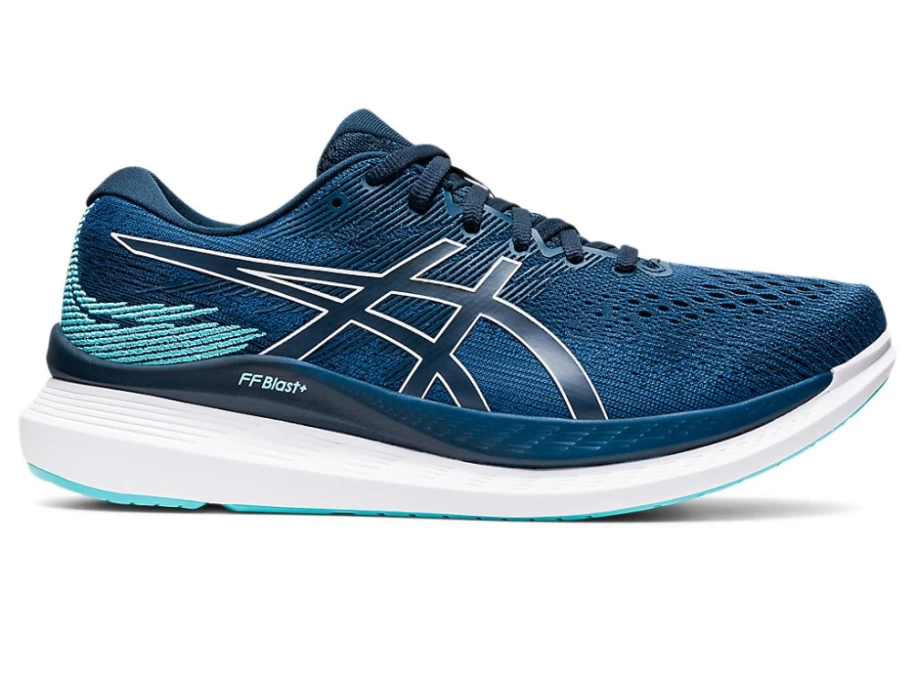 ASICS Men's GlideRide 3 Running Shoes - Mako Blue/French Blue, Cushioned Stability for Long-Distance
