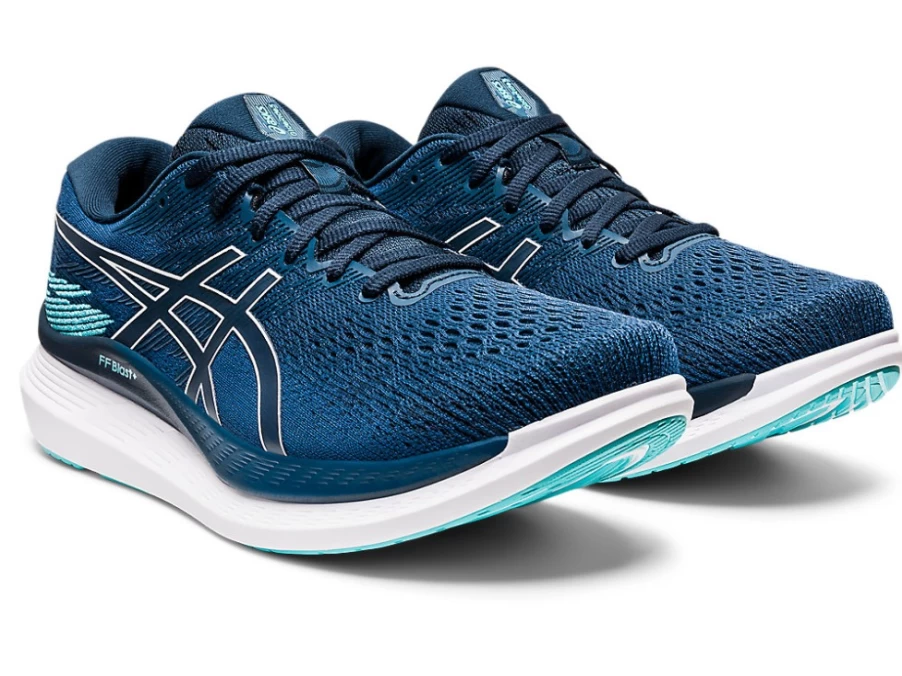 ASICS Men's GlideRide 3 Running Shoes - Mako Blue/French Blue, Cushioned Stability for Long-Distance