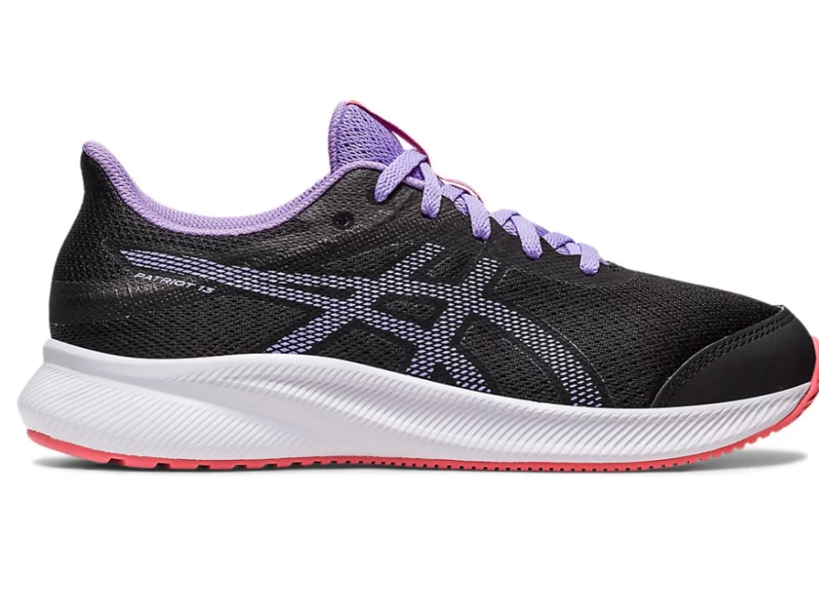 ASICS Kids Patriot 13 GS Running Shoes - Black/Digital Violet