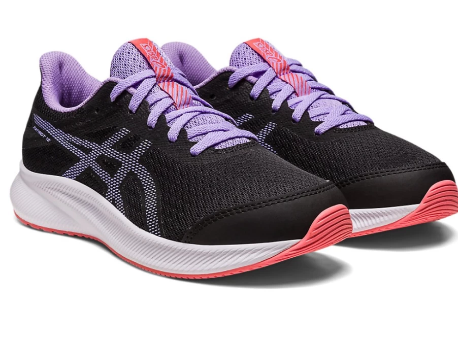 ASICS Kids Patriot 13 GS Running Shoes - Black/Digital Violet