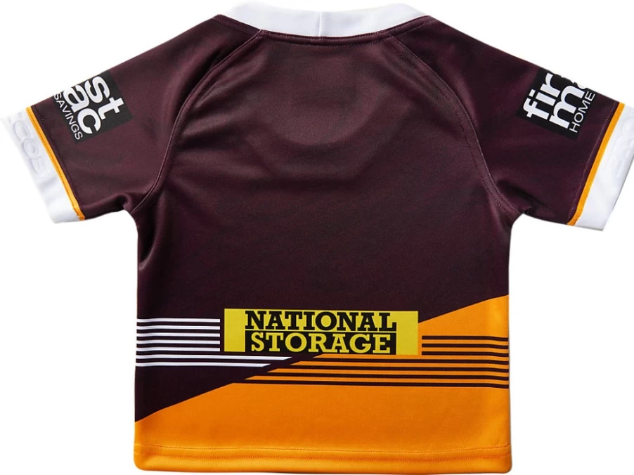 ASICS Brisbane Broncos Replica Home Jersey for Kids - Deep Mars Color