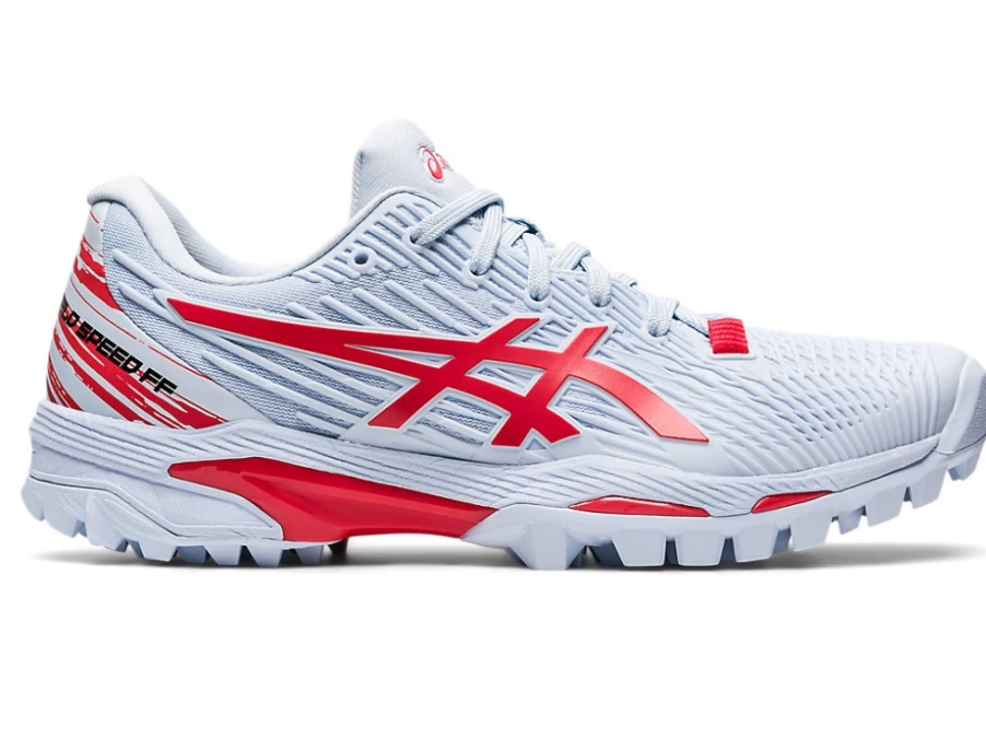 ASICS Women's Field Speed FF Running Shoes - Soft Sky/Red Alert