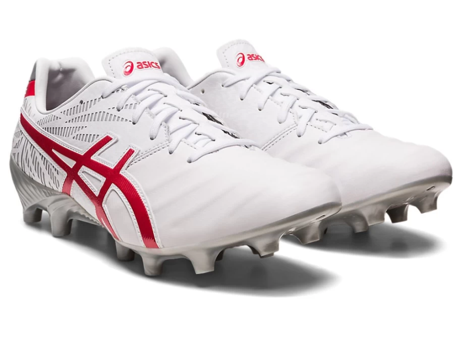 ASICS Men's Lethal Tigreor IT FF 2 Soccer Cleats in White/Classic Red