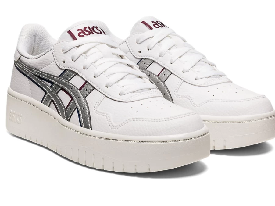 ASICS Women's S Platform Sneakers in White/Pure Silver - Japan Inspired Design