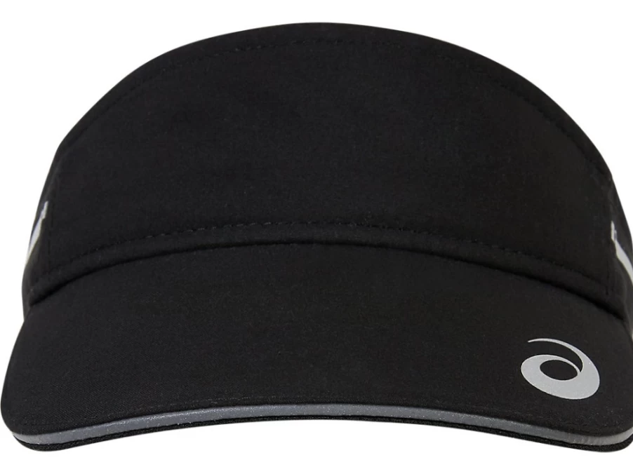 ASICS Men's Performance Black Running Visor - Lightweight & Breathable Sports Hat for Athletes