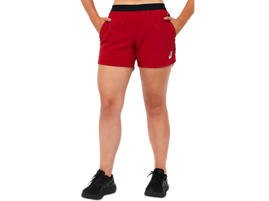 ASICS Women's Cranberry Training Shorts for Workouts & Running