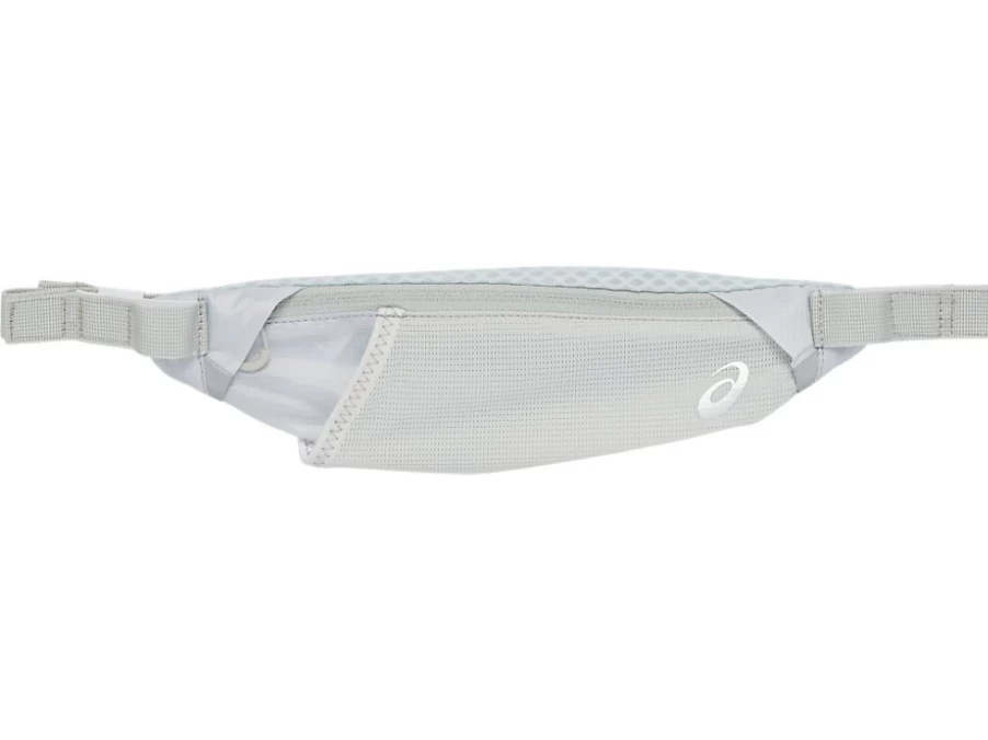 ASICS Men's Glacier Grey Medium Waist Pouch - Sporty & Lightweight Fanny Pack for Running & Travel