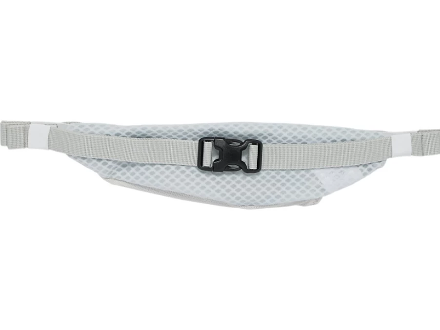ASICS Men's Glacier Grey Medium Waist Pouch - Sporty & Lightweight Fanny Pack for Running & Travel