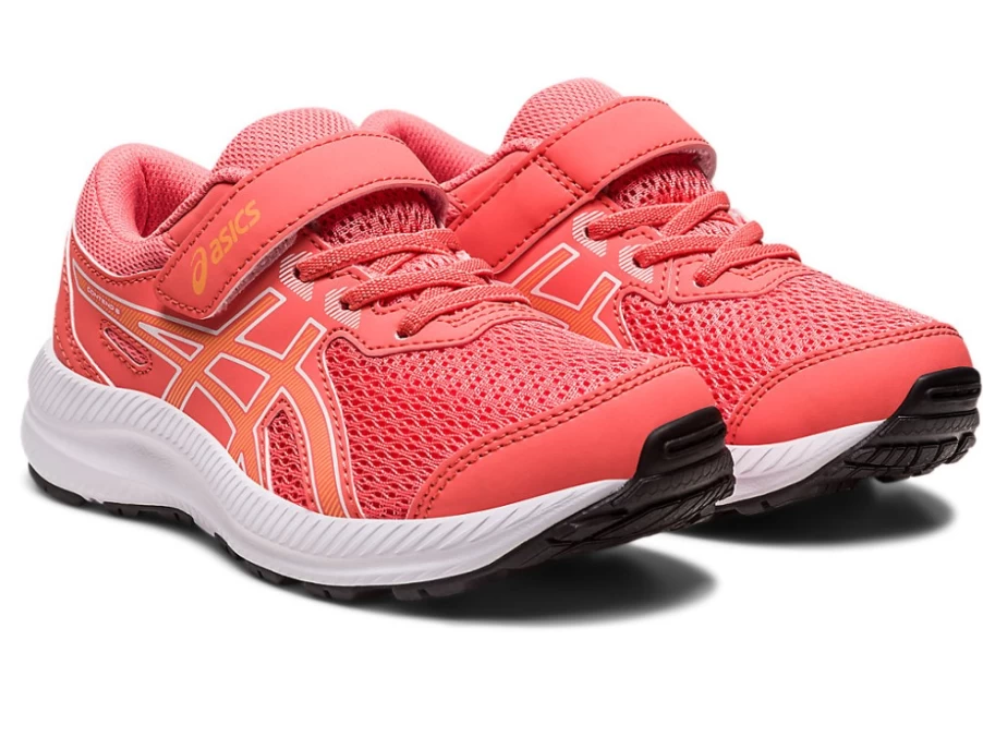 ASICS Kids' Contend 8 Ps Sneakers in Papaya/Summer Dune Colorway