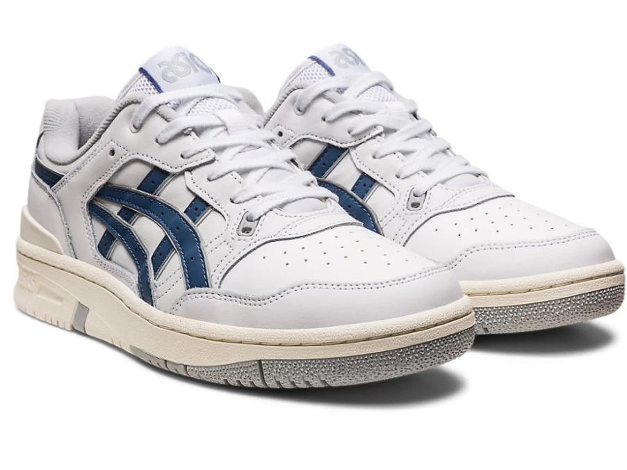 ASICS Men's Ex89 Sneakers in White/Grand Shark Colorway