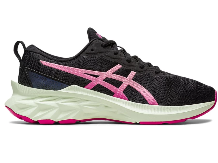 ASICS Kids Novablast 2 GS Running Shoes - Black/Fruit Punch
