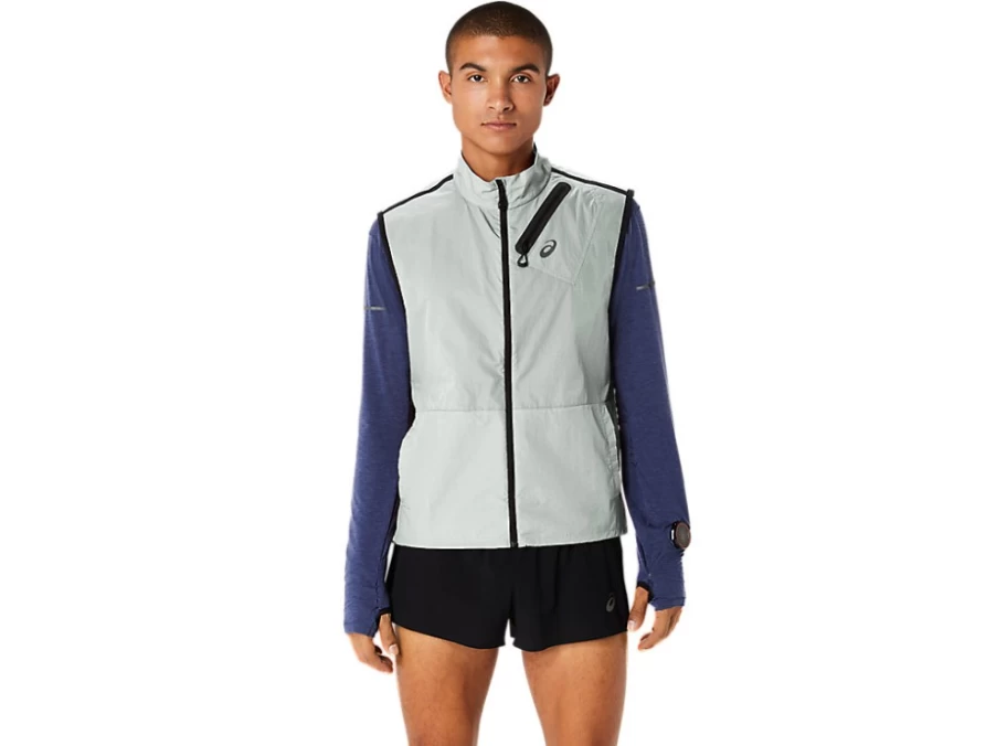 ASICS Men's Light Sage Metarun Packable Running Vest