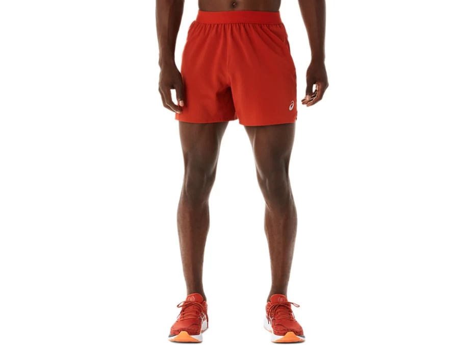 ASICS Men's Road 5 Inch Short in Spice Latte - Lightweight Running Shorts for Training & Comfort