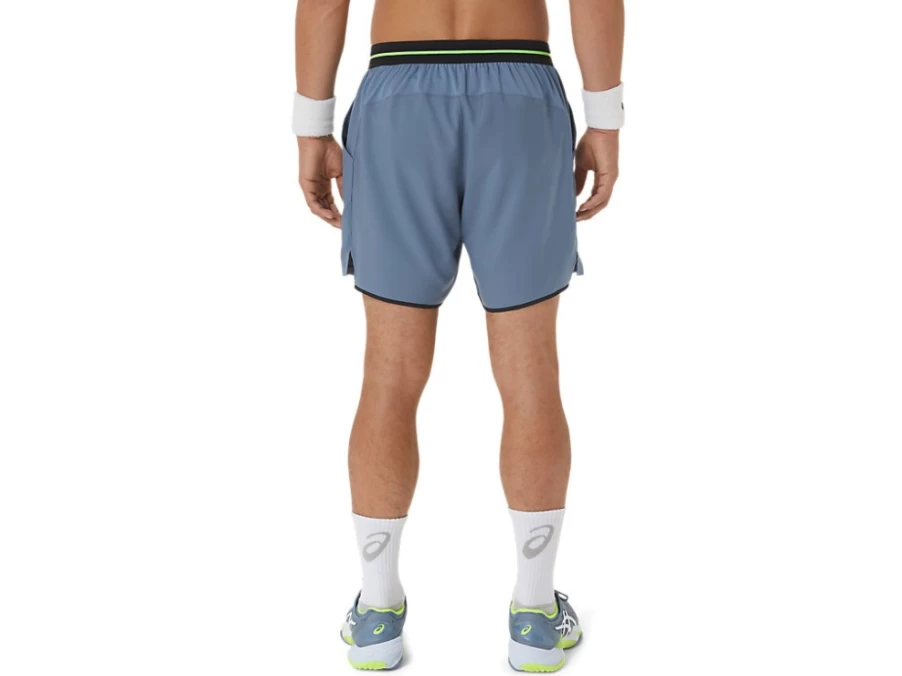 ASICS Men's Steel Blue 7 Inch Short Running Match Shorts