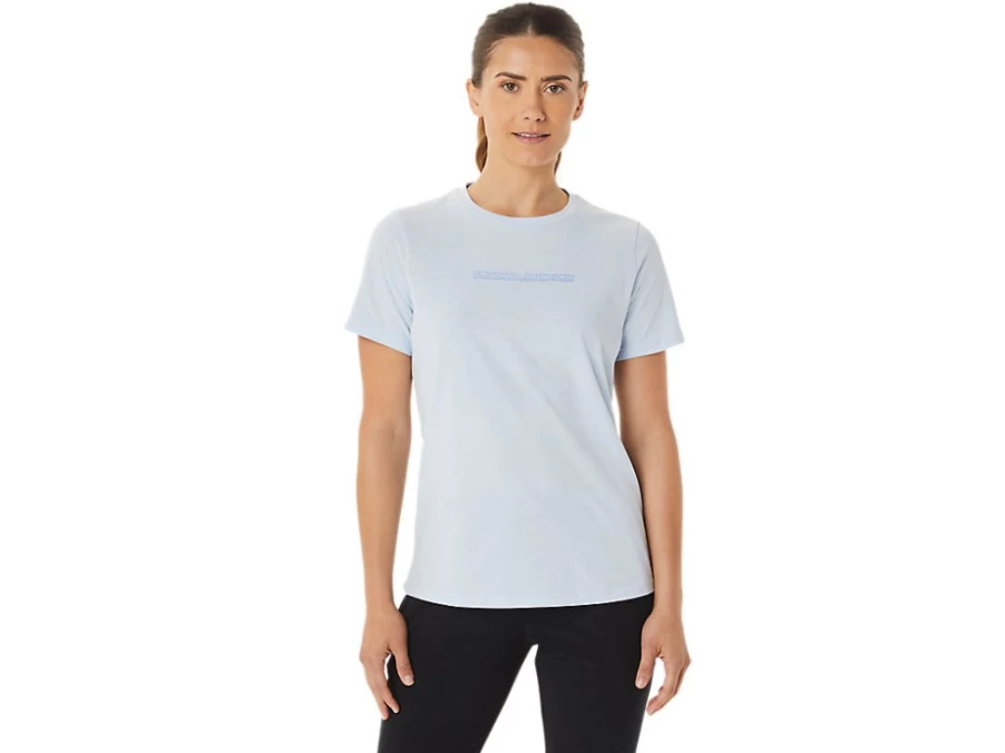 ASICS Women's Soft Sky Logo Graphic Tee - Stylish Casual T-Shirt