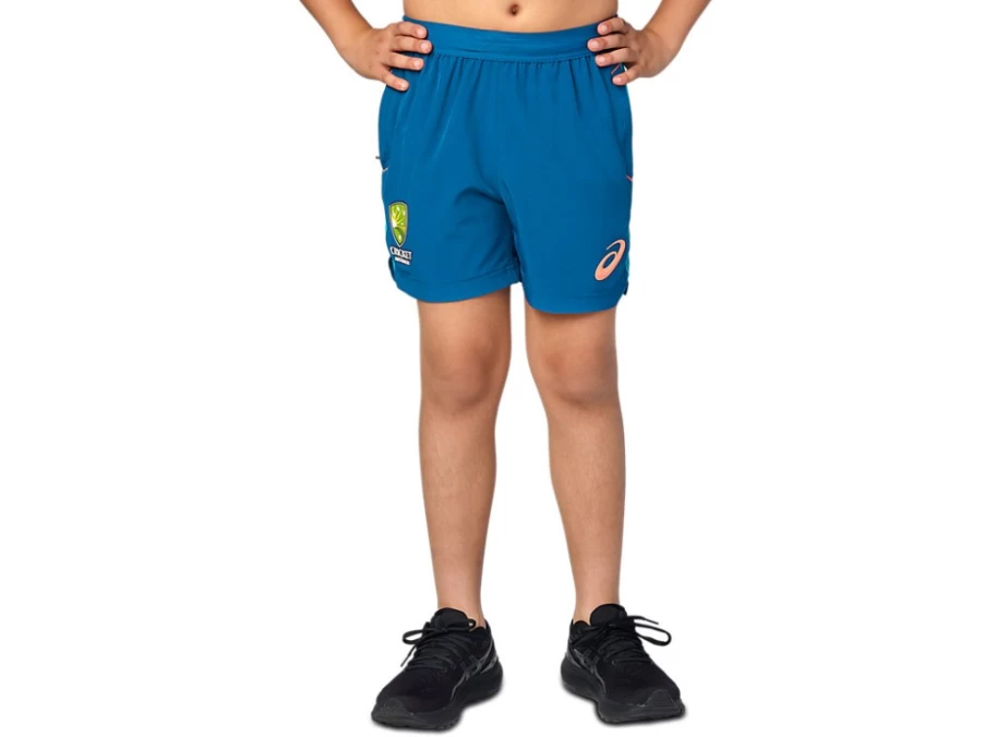 ASICS Kids Cricket Training Shorts - Deep Sea Teal Youth Sports Apparel