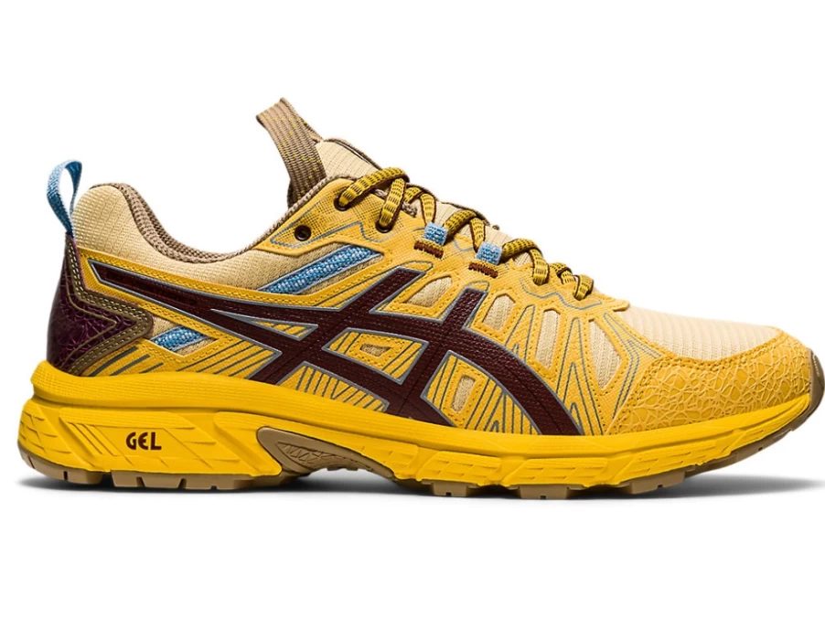 ASICS Gel-Venture 7 Men's Running Shoes - Yellow/Ox Brown | Hn1-S Trail Sneakers