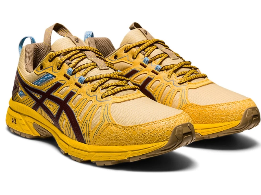 ASICS Gel-Venture 7 Men's Running Shoes - Yellow/Ox Brown | Hn1-S Trail Sneakers