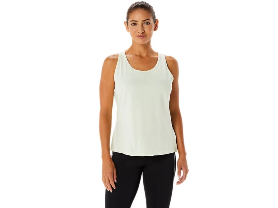 ASICS Women's Whisper Green Training Core Tank Top for Fitness & Workouts