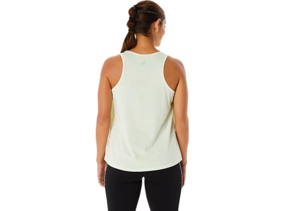 ASICS Women's Whisper Green Training Core Tank Top for Fitness & Workouts