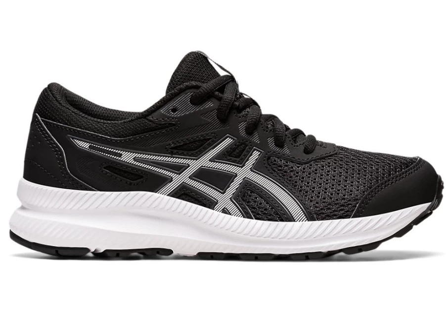 ASICS Kids Contend 8 GS Running Shoes - Black/White