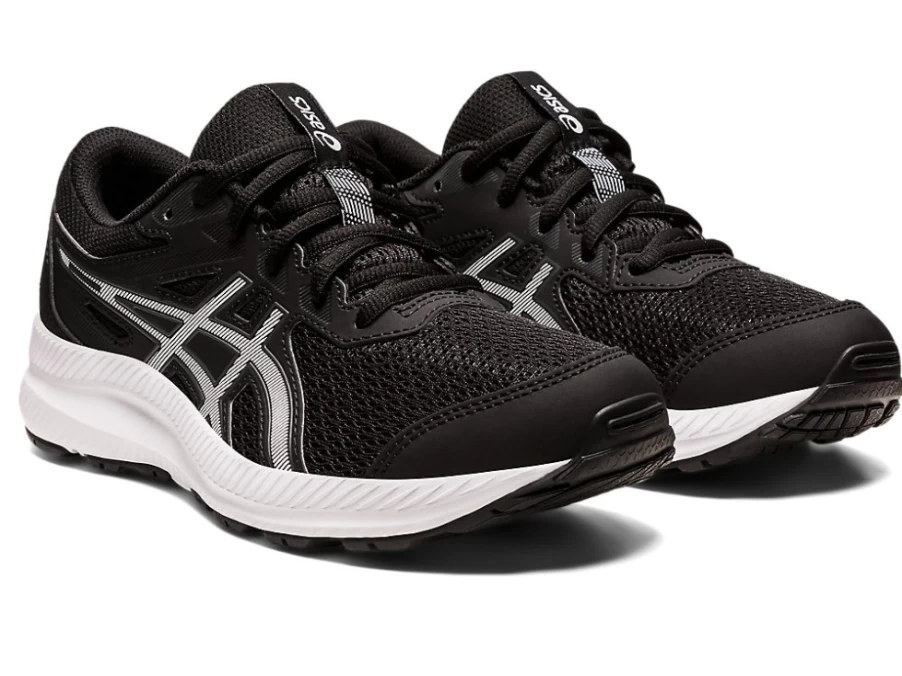 ASICS Kids Contend 8 GS Running Shoes - Black/White