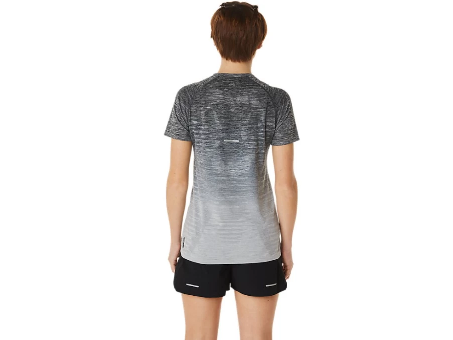 ASICS Women's Seamless Short Sleeve Top - Carrier Grey/Glacier Grey Athletic Shirt