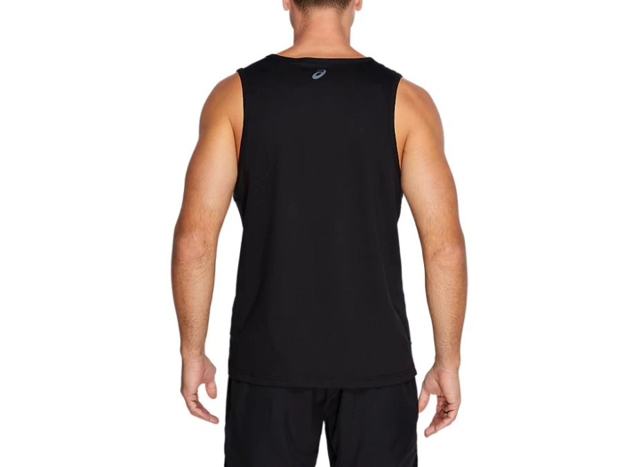 ASICS Men's Performance Black Logo Tank Top