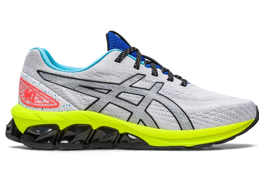 ASICS Kids Gel-Quantum 180 VII GS Running Shoes - Piedmont Grey/Safety Yellow