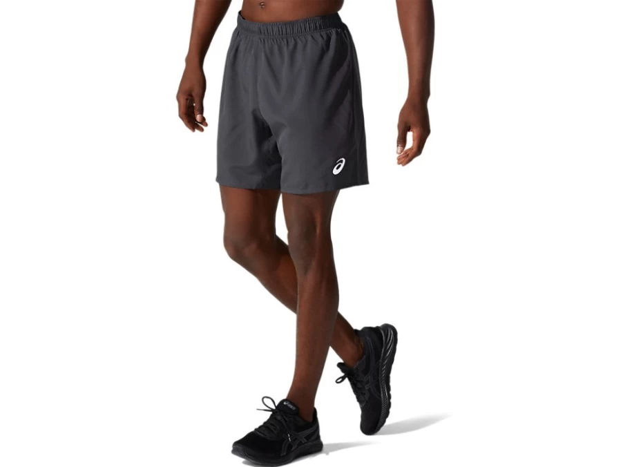 ASICS Men's Graphite Grey 7-Inch Shorts Silver Edition Running Shorts