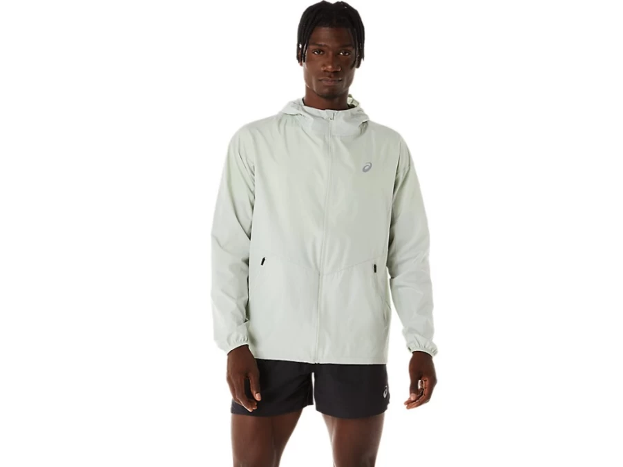 ASICS Men's Light Sage Accelerate Lightweight Jacket for Running & Training